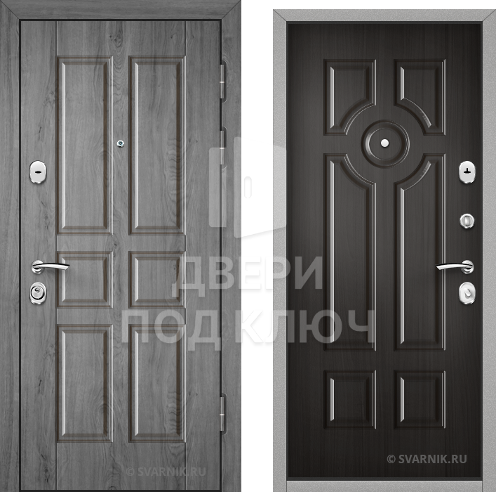 Входная готовая дверь в дом ДПК-2671